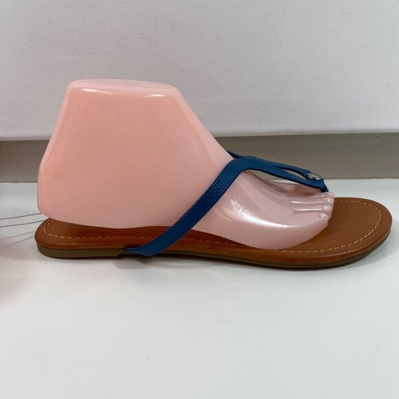 Unisa Womens Blue Strappy Sandals Flip Flops Shoes Spring Summer Pool Size 10M - Picture 3 of 9